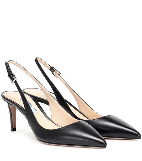 prada black slingbacks|Prada slingback shoes 2020.